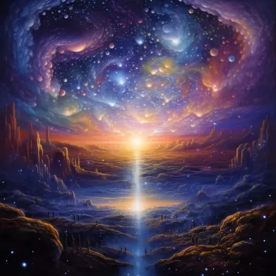 量子夢幻舞動的永恒波包，生動創(chuàng)造宇宙生命