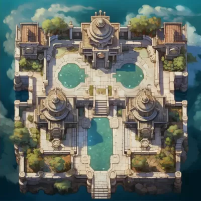 最終幻想XII風(fēng)格：浮空島嶼上的修道院建筑與棋盤(pán)游戲
