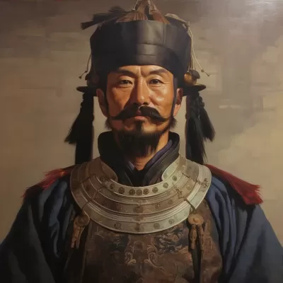 朝鮮朝代武士的肖像：一幅引人入勝的畫(huà)卷！