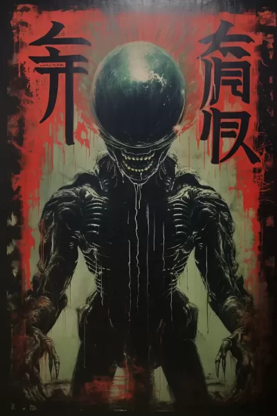 珍藏版！《異形》（1979）日本仿制海報，誘人不已！