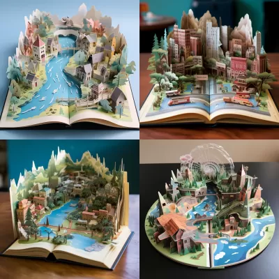 3D彈出書一個(gè)旅行目的地