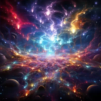 量子夢幻舞動的永恒波包，生動創(chuàng)造宇宙生命