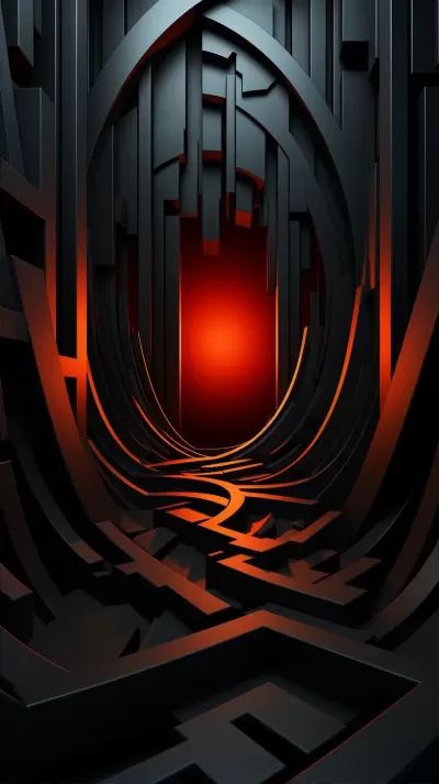 現(xiàn)代風(fēng)格黑色背景封面，3D超高清，帶你進(jìn)入絢麗世界
