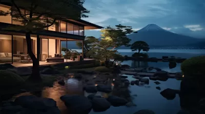 水山間的醉人之地，富士膠片下的黃昏光影