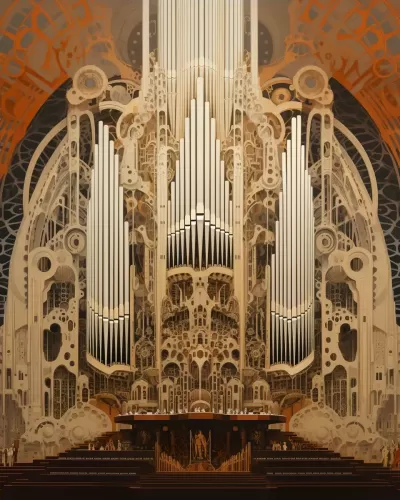 壯觀場景：世界最大的管風琴奏響，Erte、Mucha海報如夢如幻