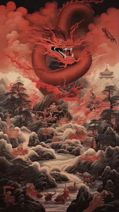 龍在中國文化中作為權力象征的視覺呈現