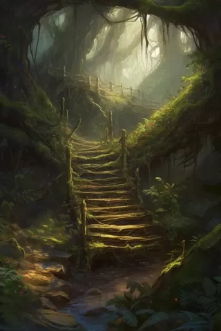 魔法森林：像素艺术中的古老通道