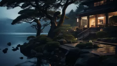 水山間的醉人之地，富士膠片下的黃昏光影