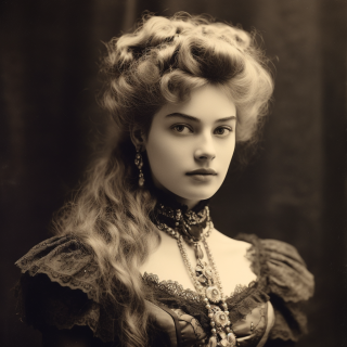 穿越时空，重现维多利亚时代的富裕女子形象：女演员Freya Allan的1890年代摄影肖像