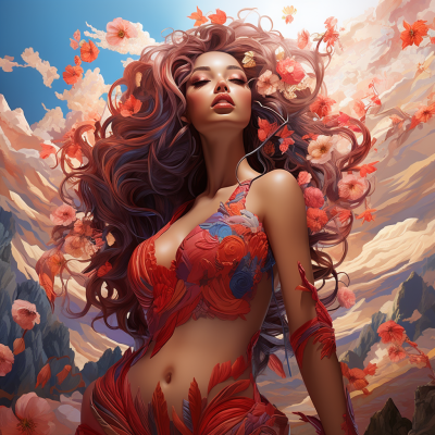 妖嬈女孫悟空，羽毛飄逸，明亮光芒，龍馬奇行，細膩華麗，引人入勝。