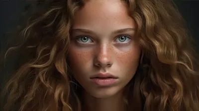比利時美女21世紀時尚寫真：超現實唯美光影