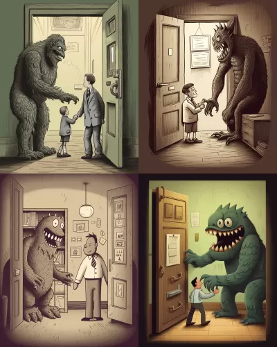 《商人與怪物的握手》