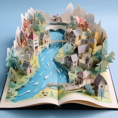 3D彈出書一個(gè)旅行目的地