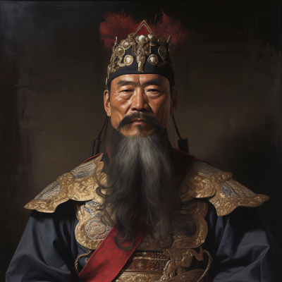 朝鮮朝代武士的肖像：一幅引人入勝的畫(huà)卷！