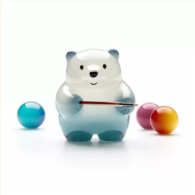 “童心蕩漾，嬰兒肥熊形臺球玩具，淺色豐富，半透明包裝，由馬丁·帕爾 湯姆·薩克斯 讓·朱利安 迪特·拉姆斯設計”