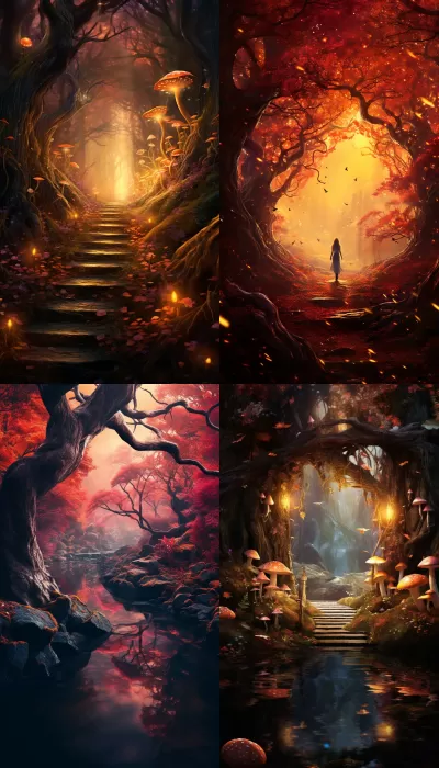 秋日魔幻森林，那片令人陶醉的夢境