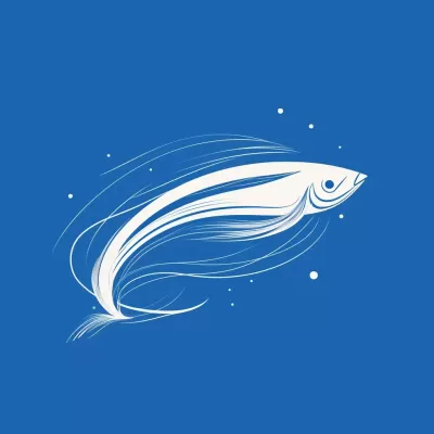 “極簡線描，墨魚沙丁，皇家藍與純白，兩色為限，勾勒清新暢想。”