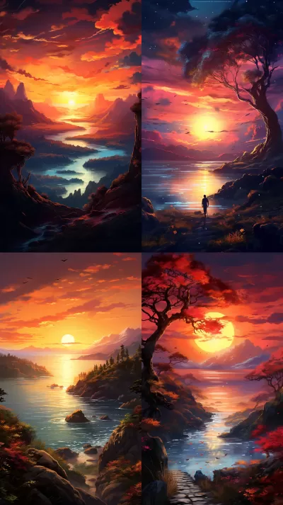 美麗的夕陽，撩撥心弦