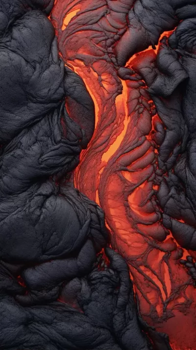 火山之脈：近距離觀察熔巖，展示火山噴發的熾熱能量和強烈熱量。