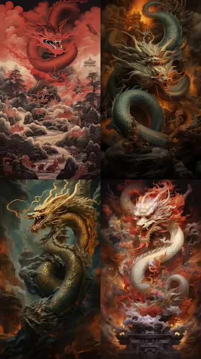 龍在中國文化中作為權力象征的視覺呈現