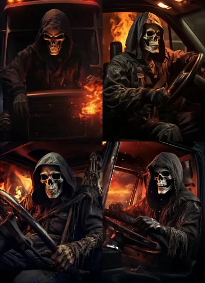 死神轉行當卡車司機，引發驚人火災