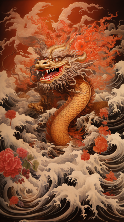 龍在中國文化中作為權力象征的視覺呈現