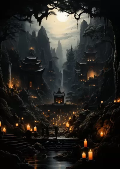 一個佛塔廟宇的背景