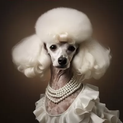 “優雅造型中的貴賓犬，讓人心馳神往！”