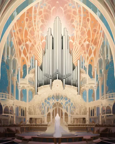壯觀場景：世界最大的管風琴奏響，Erte、Mucha海報如夢如幻