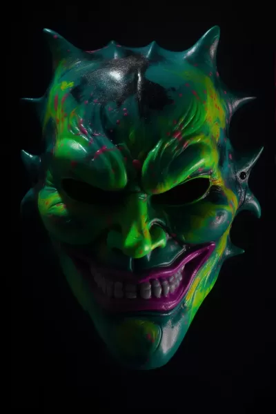 閃耀熒光下的日式照真攝影：探尋Joker面具背后的奇幻世界