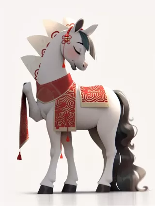 《马年生肖：可爱的中国十二生肖卡通3D动画》