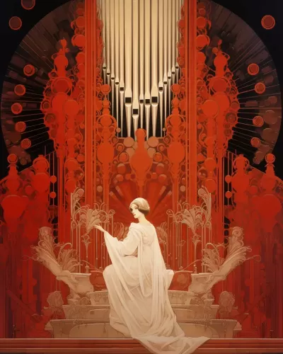 壯觀場景：世界最大的管風琴奏響，Erte、Mucha海報如夢如幻