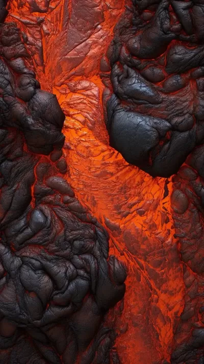 火山之脈：近距離觀察熔巖，展示火山噴發的熾熱能量和強烈熱量。