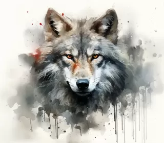 狼嚎般的颓废艺术：Wolf Grunge风格图片欣赏