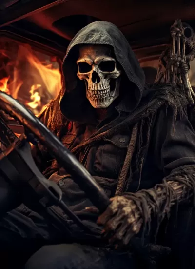 死神轉行當卡車司機，引發驚人火災