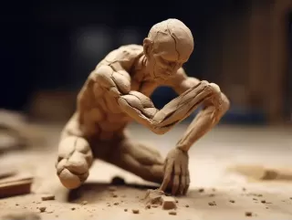 泥塑人生：从泥土中塑造自我的全息动画
