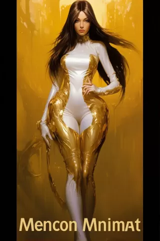 马杜雷拉、巴卡洛等艺术家的精致抽象油画：金色露珠映衬麦迪逊啤酒长发美女