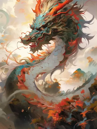 雄偉華貴的中國巨龍：高清莫奈印象派繪畫