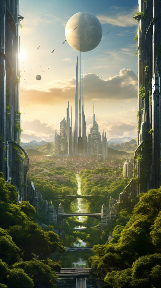 未來之城，科技與自然融合