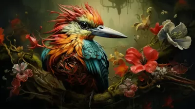 美麗的鳥類——寬屏比例16:9