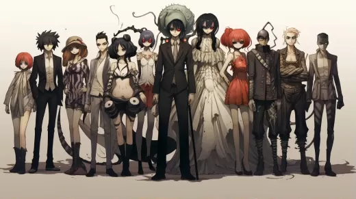 動漫與漫畫角色齊聚：16:9寬屏比例展現(xiàn)多彩世界