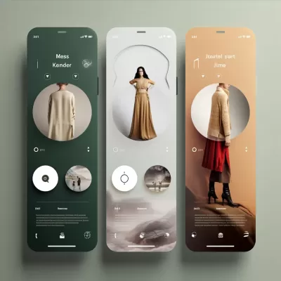 循環共享時尚：四屏高科技iPhone14 Pro界面設計