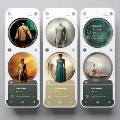 循環共享時尚：四屏高科技iPhone14 Pro界面設計
