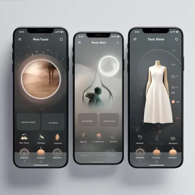 循環共享時尚：四屏高科技iPhone14 Pro界面設計