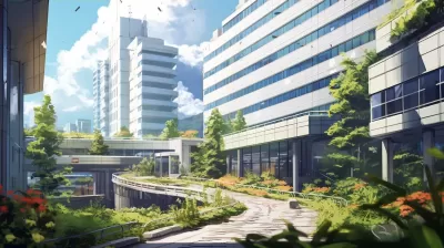 日本医院2D动画，海外背景，夸张风格，8K分辨率，16:9宽屏，5.1声道，立体声。