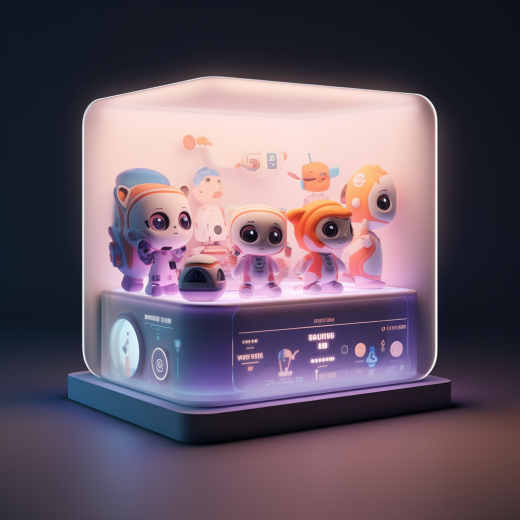 3D玻璃包裝盒造型:  簡潔且引人注目的設計風格，旨在以一種吸引人且現代化的方式展示產品。