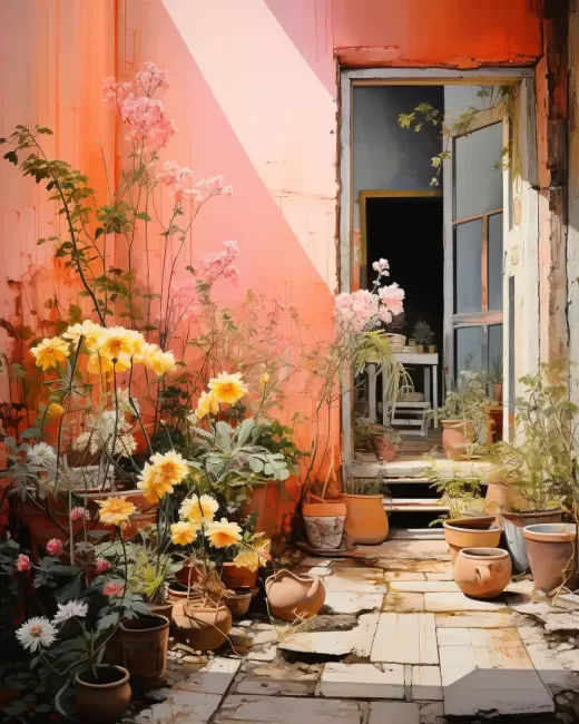 巴黎藝術(shù)家工作室：油畫滴落與3D紋理融合的超現(xiàn)實夢幻畫卷