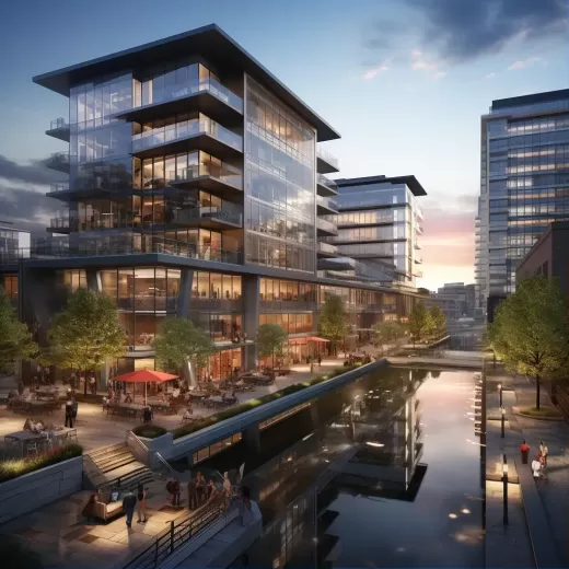 現代公寓綜合樓：展現房地產業(yè)的誘人商業(yè)形象