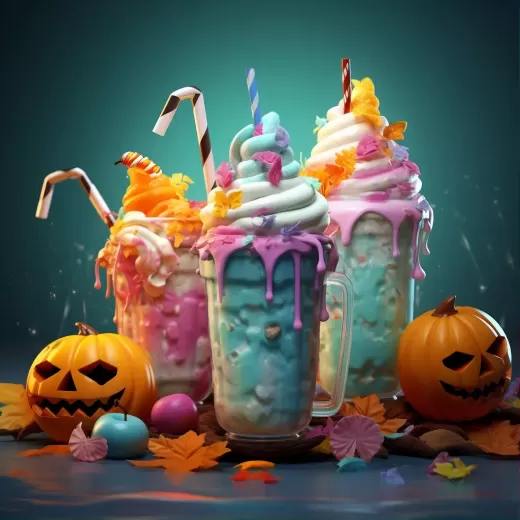 彩虹奶昔：速涂風格的故事書插畫與萬圣節(jié)主題