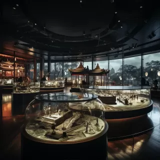 中国历史主题博物馆设计：现代简约风格与文物关键照明